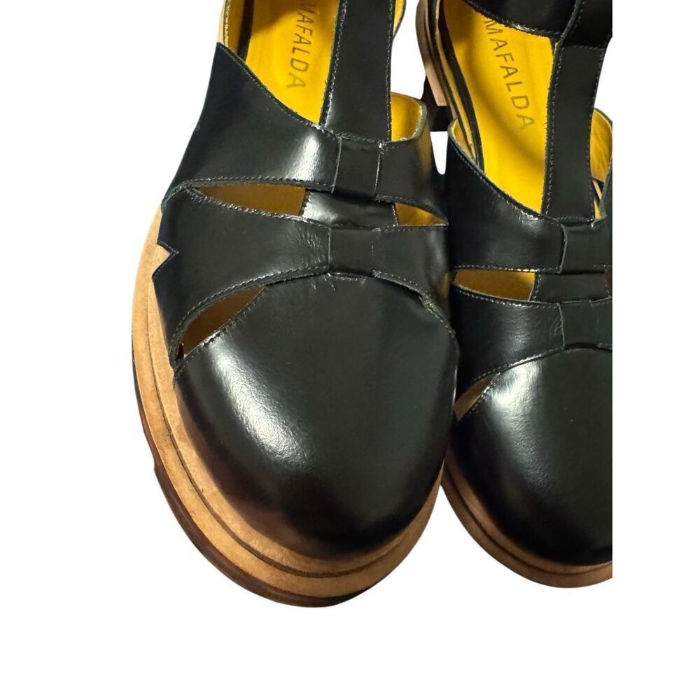 Mafalda size 9 women’s fisherman sandals black Brazil made - EUC - Picture 8 of 8